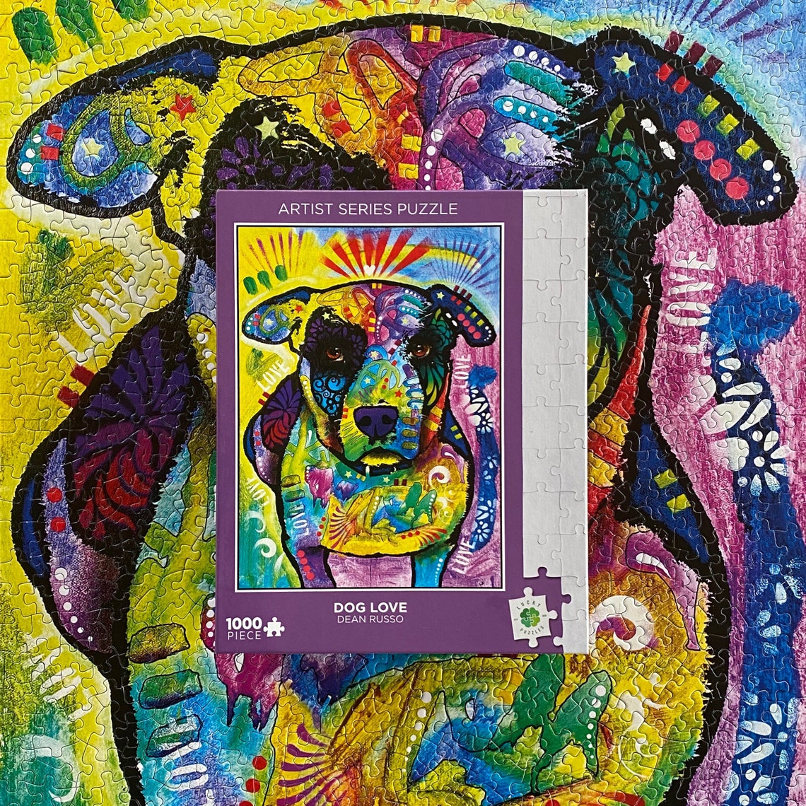 Dog Love by Dean Russo: Lucky Puzzles 1000 Piece Jigsaw Puzzle | Etsy