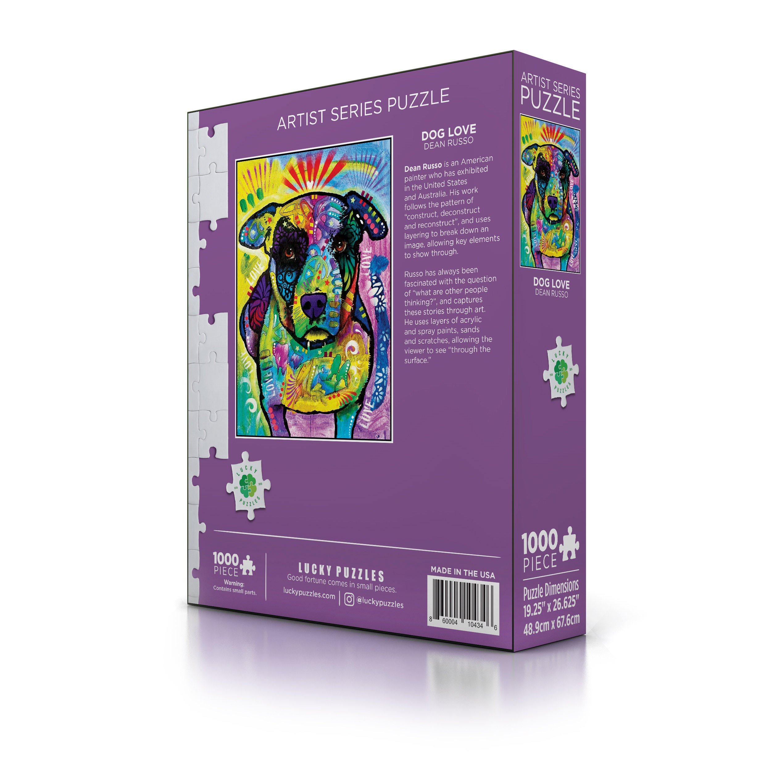 Dog Love by Dean Russo: Lucky Puzzles 1000 Piece Jigsaw Puzzle - Etsy