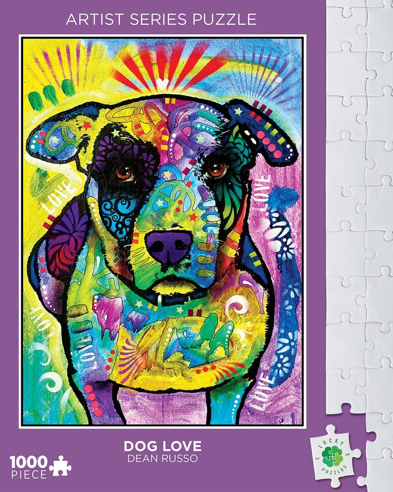 Puppy Love Holiday Puzzle - 1000 Piece Jigsaw Puzzle, Fun Family Activity - View #8