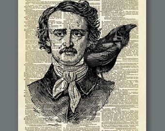 Poster Arte De Pared Inspirado En La Poesía De Edgar Allan Poster Arte De Pared Inspirado En La Poesía De Edgar Allan