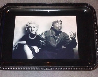 PUNK Marilyn Monroe Resin Herbal Weed Tabaco Smoking Rolling Tray