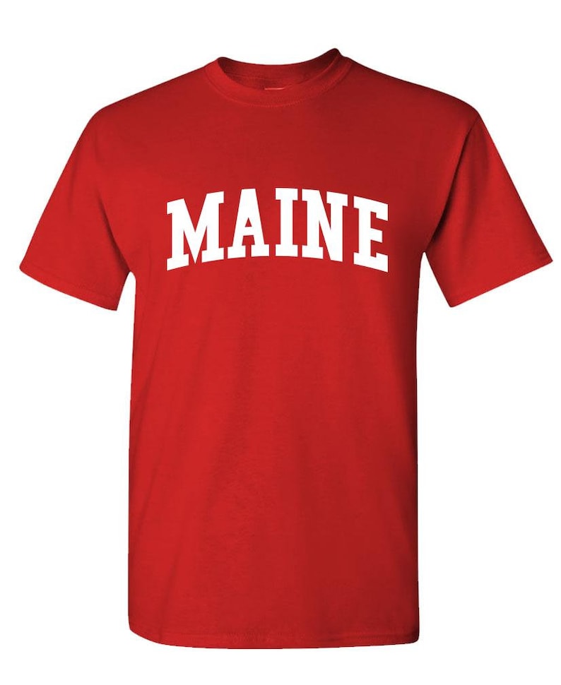 united states usa patriot MAINE Unisex Cotton T-Shirt Tee Shirt
