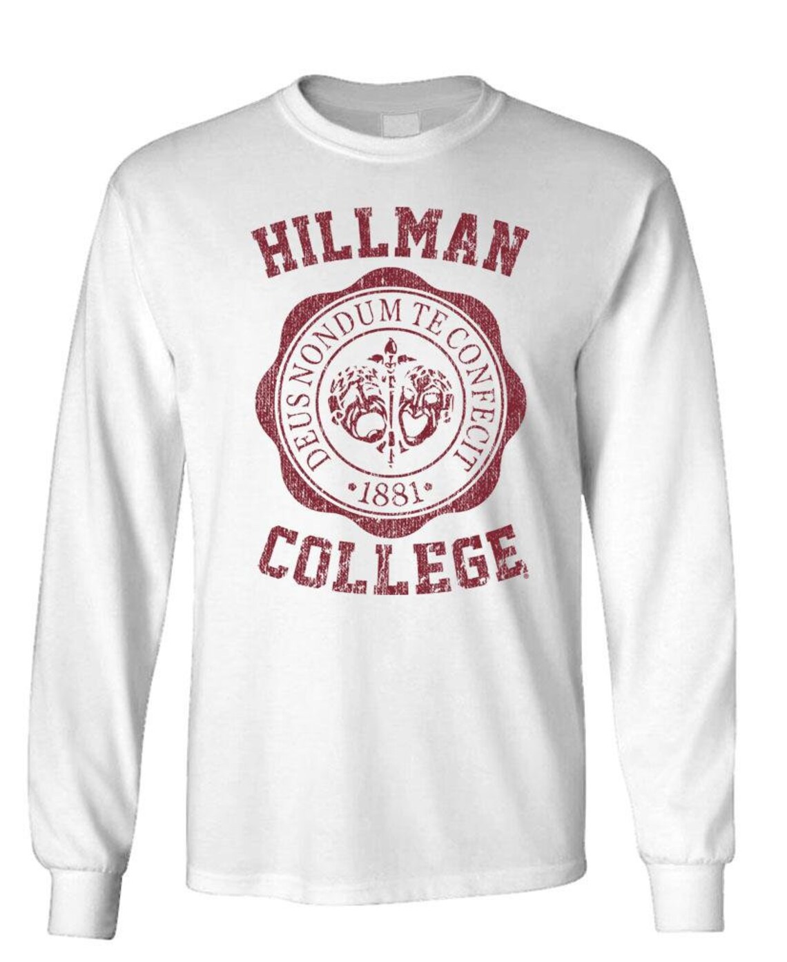 HILLMAN COLLEGE v2 Official Crest Long Sleeved T-Shirt Tee | Etsy
