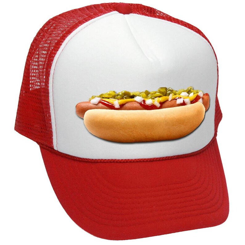 HOT DOG Unisex Adult Trucker Cap Hat Etsy