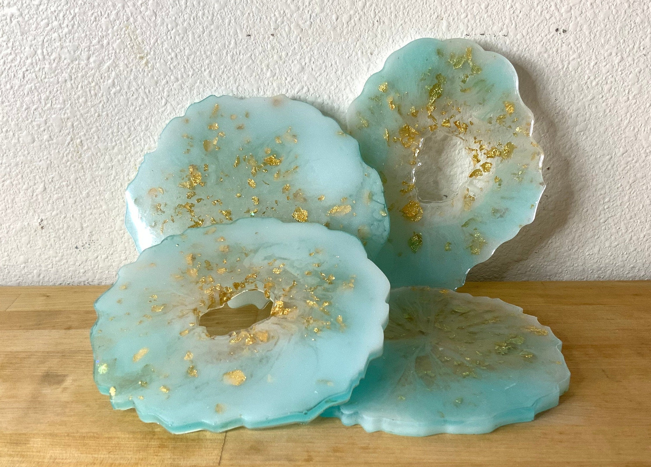 Ensemble de 4 géode coasters Etsy