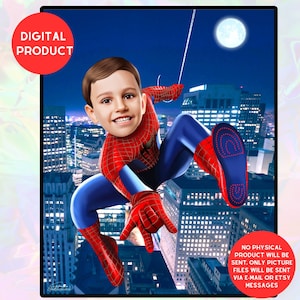 Créer mon Affiche Spiderman - Portrait Personnalisé Marvel