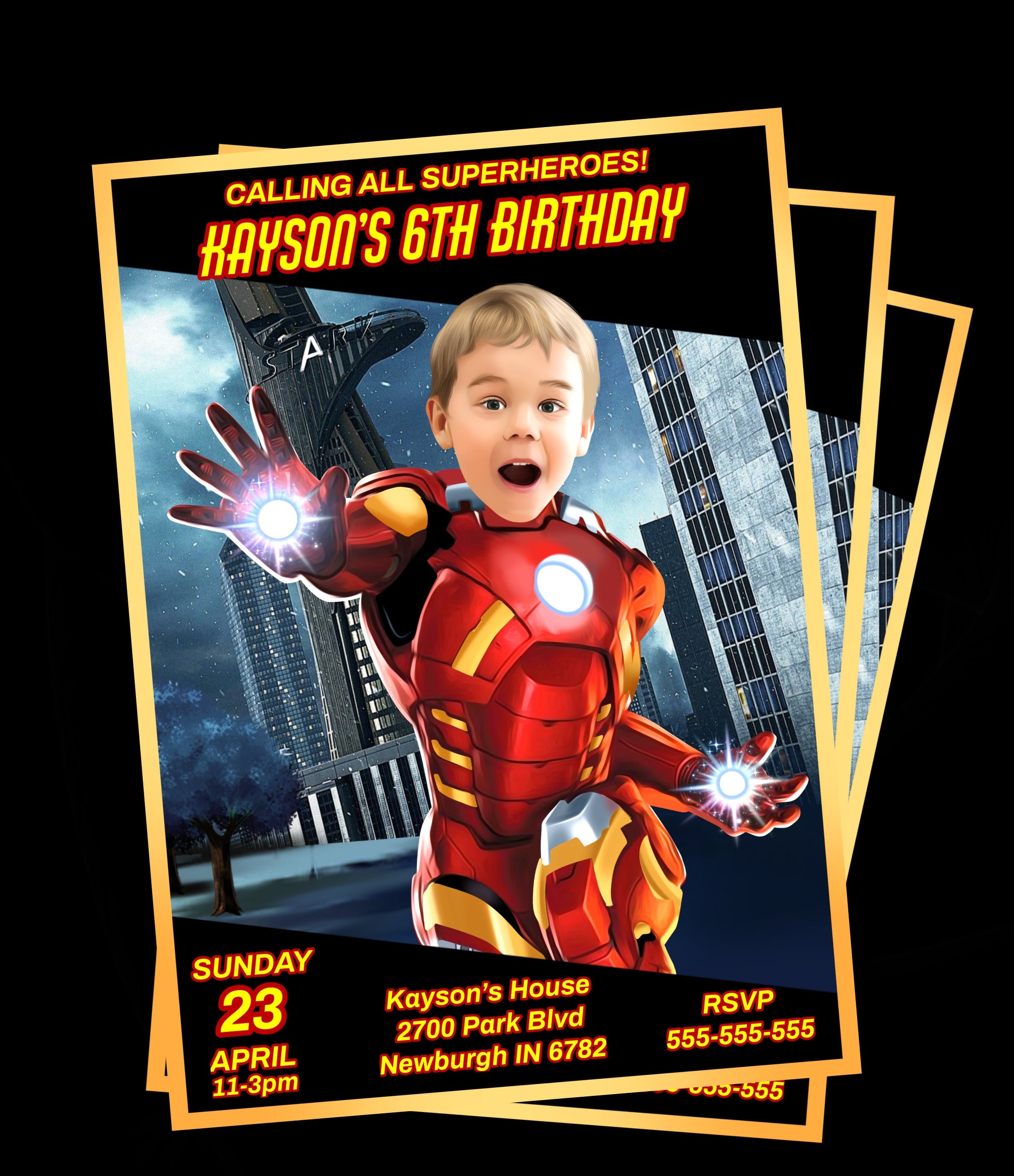 Ironman Birthday Invitation Superhero Invitation Ironman Invitation Ironman Birthday Invitation Superhero Invitation Ironman Invitation