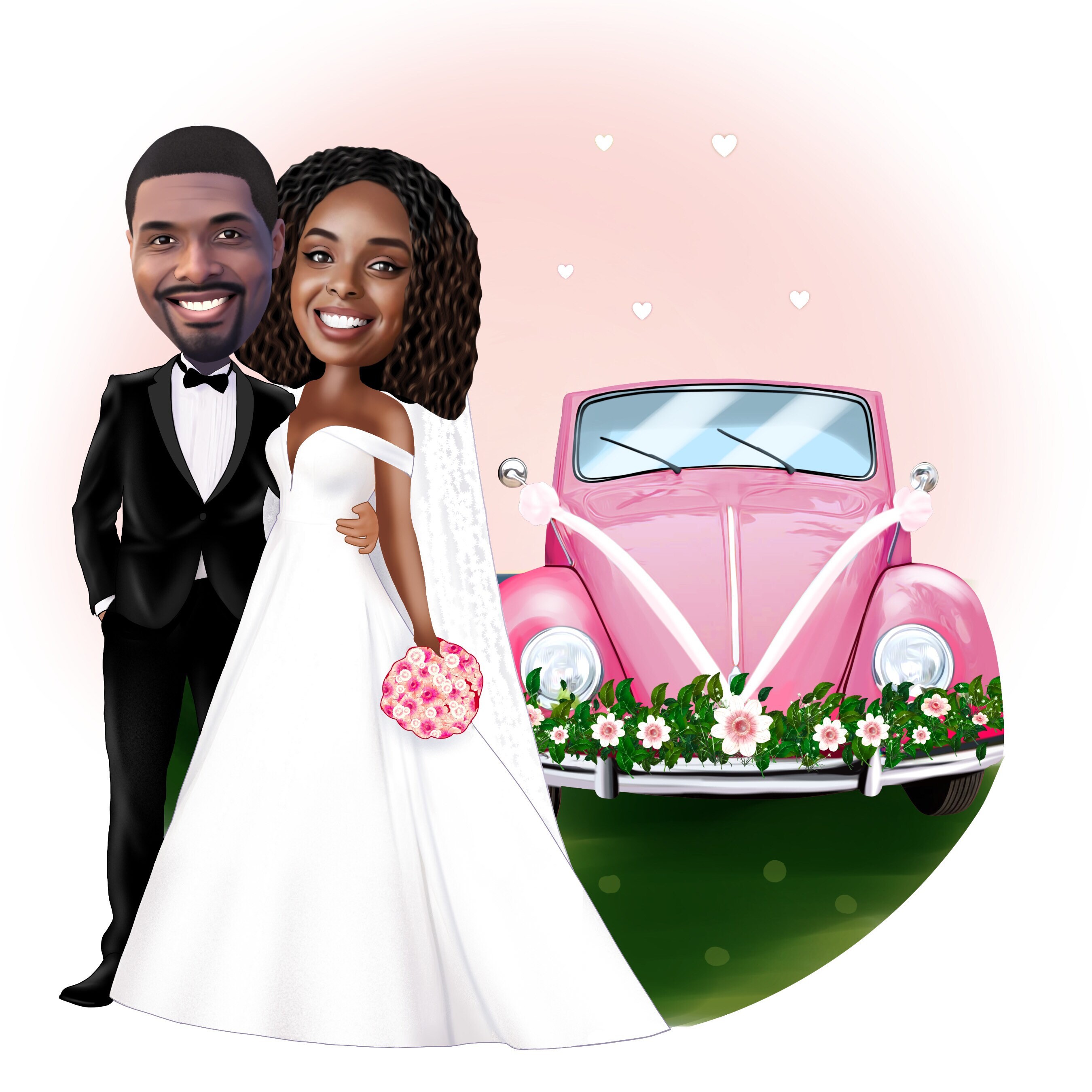 Wedding caricature Custom /& Personalized Wedding Cartoon Portrait Caricatures Unique Gifts Illustration