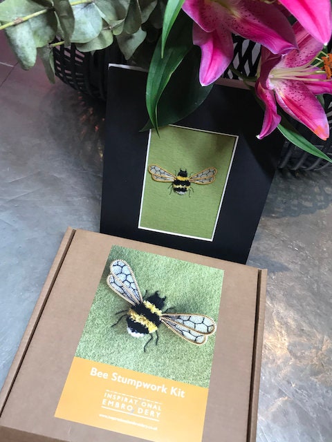 A Beautiful Stumpwork Bee to Create. the Specialist Bee Fabric is Made ...