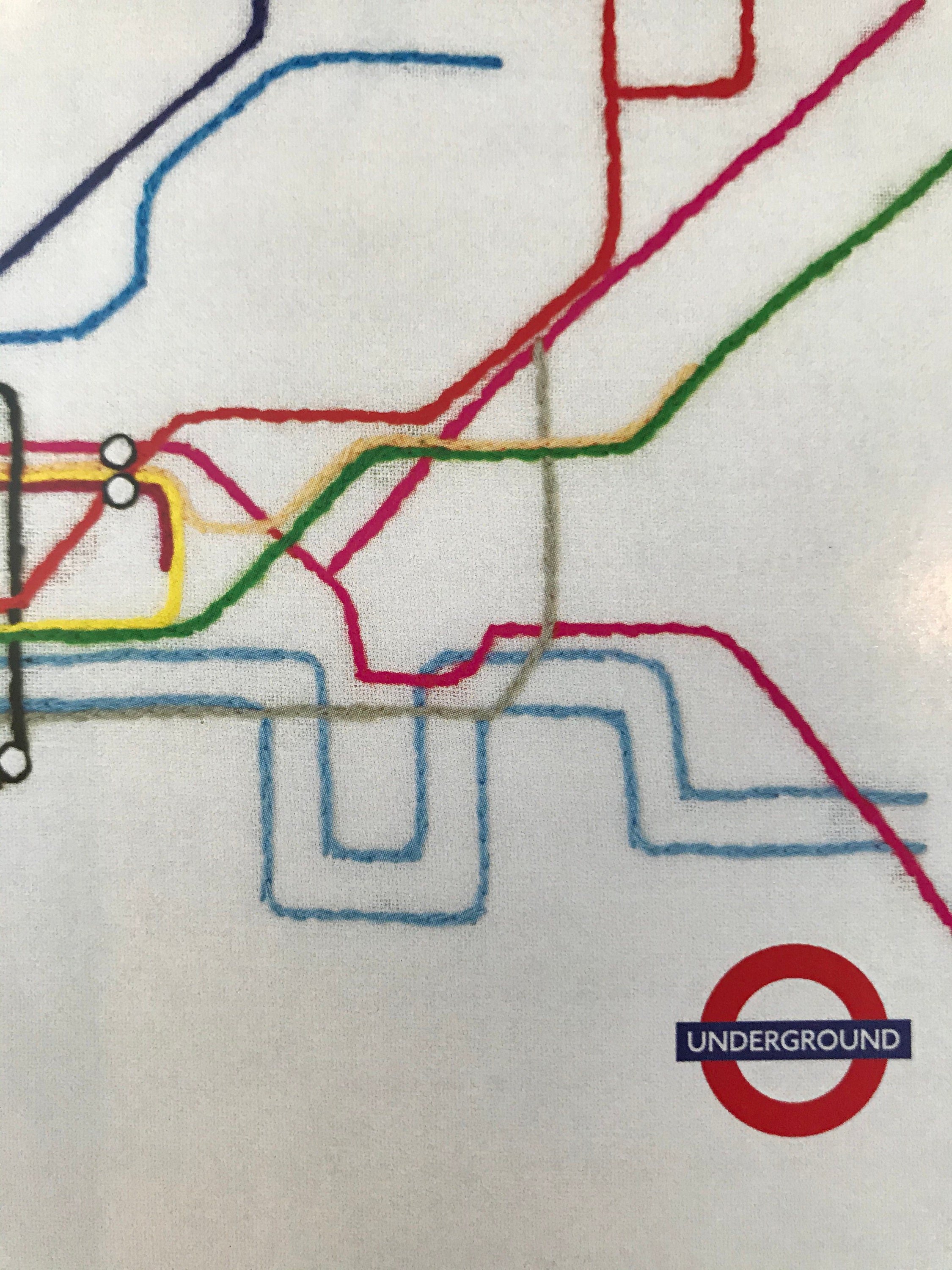 The London Tube Map Embroidery Kit Etsy UK
