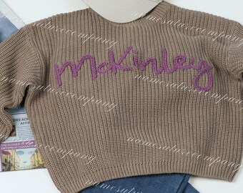 Handcrafted Personalized Baby Sweaters: Custom Embroidery for Cherished Gifts