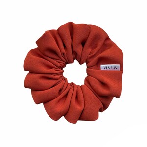 Rust Hair Scrunchie Orange Scrunchie Fall Scrunchie Hair Tie Hair Elastic Classic