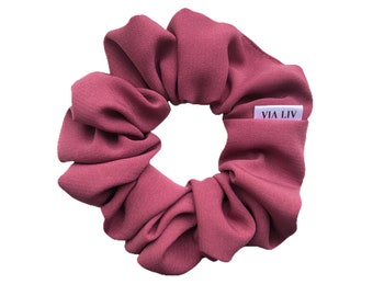 Rosewood Hair Scrunchie | Pink Hair Scrunchie | Scrunchie | Hair Tie | Hair Elastic