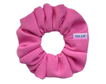 Barbie Pink Hair Scrunchie | Scrunchie | Pink Scrunchie | Hair Tie | Hair Elastic | Hair Accessory | VIA LIV