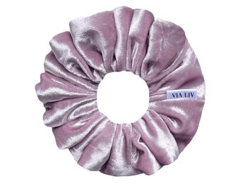 Blossom Hair Scrunchie | Pink Scrunchie | Purple Scrunchie | Velvet Scrunchie | Hair Tie | Hair Elastic