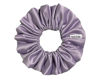 Lavender Hair Scrunchie | Purple Scrunchie | Hair Scrunchies | Hair Tie | Hair Elastic | Hair Accessory | VIA LIV