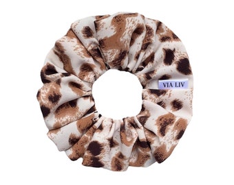 Cheetah Hair Scrunchie | Animal Print Hair Scrunchie | Leopard | Hair Tie | Hair Elastic