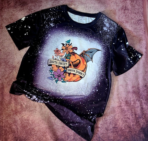 Halloween/ Sorta Spooky/ Faux Bleached Shirt