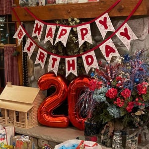 Fabric Birthday Banner