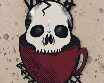 Death Before Decaf Art Print