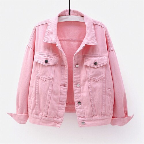 Women's Plus Size Denim Jacket Spring 