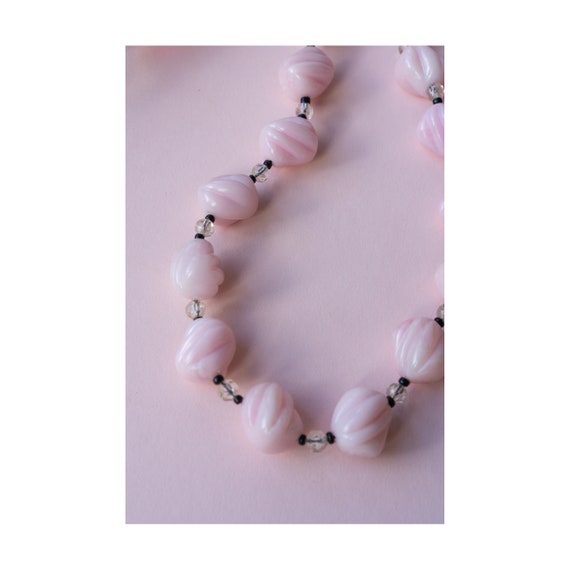 Vintage 60's Pink Necklace, Vintage Pink Necklace… - image 3