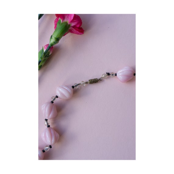 Vintage 60's Pink Necklace, Vintage Pink Necklace… - image 4