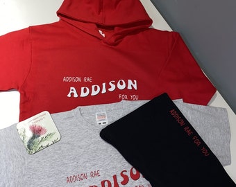 ADDISON RAE T-shirt, Hoodie or set in various colours