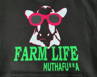 Farmlife hoody, Farmers gift. Hoodie for farmers.