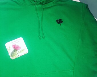 Shamrock hoody. Can be personalised.