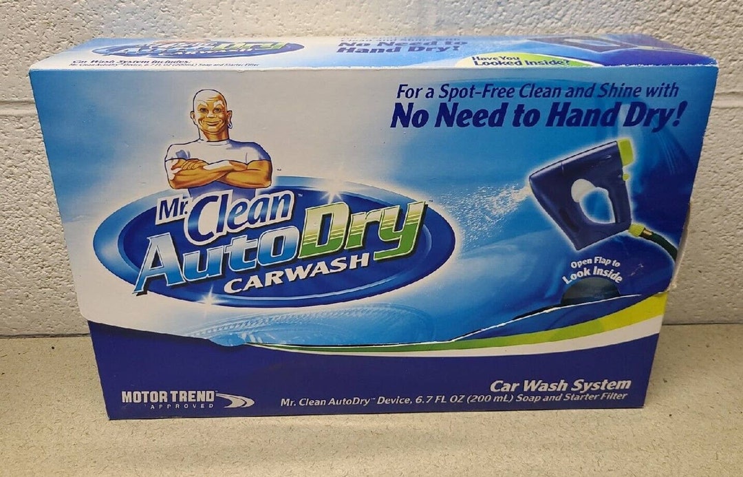 Mr. Clean Auto Dry Car Wash System Spot Free Device Soap and Etsy