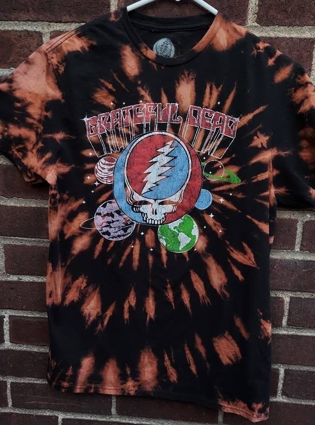 Discover Grateful Dead Vintage Inspired Unisex Tie Dye Band Tee