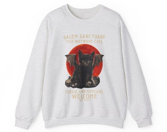 Black Cat Salem Sanctuary crewneck sweatshirt