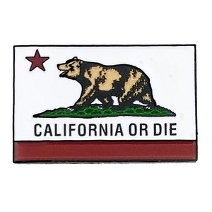 California Or Die Enamel Pin