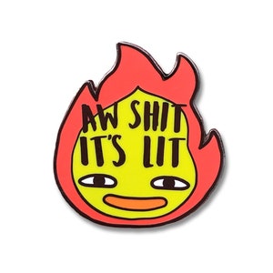 It&#39;s Lit GhibliMood Hard Enamel Pin