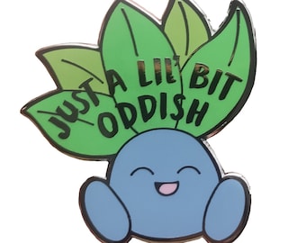 Oddish Pokemood Hard Enamel Pin