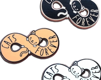 Cats Forever Hard Enamel Pin