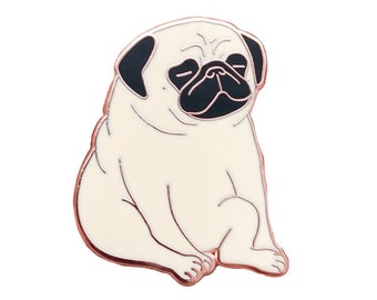 Relaxation Pug Hard Enamel Pin