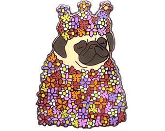 Pugsommar May Queen Hard Enamel Pin