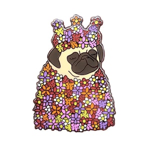Pugsommar May Queen Hard Enamel Pin