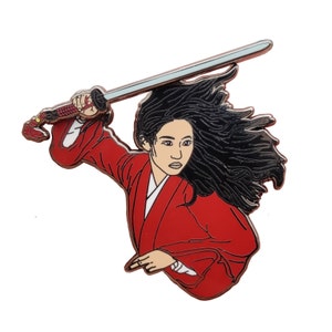 Mulan Spinning Hard Enamel Fantasy Pin