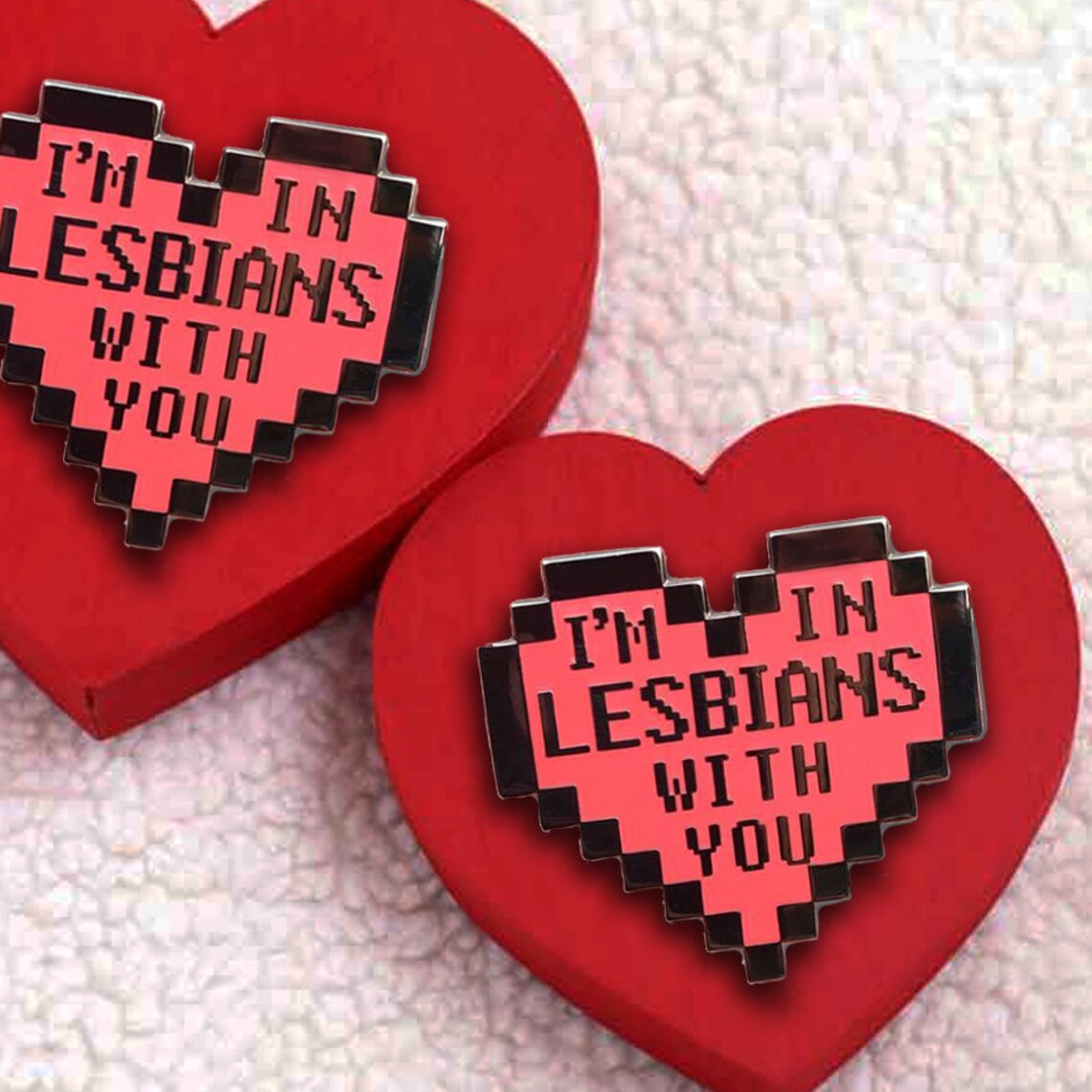 I'm in Lesbians With You Hard Enamel Pin - Etsy