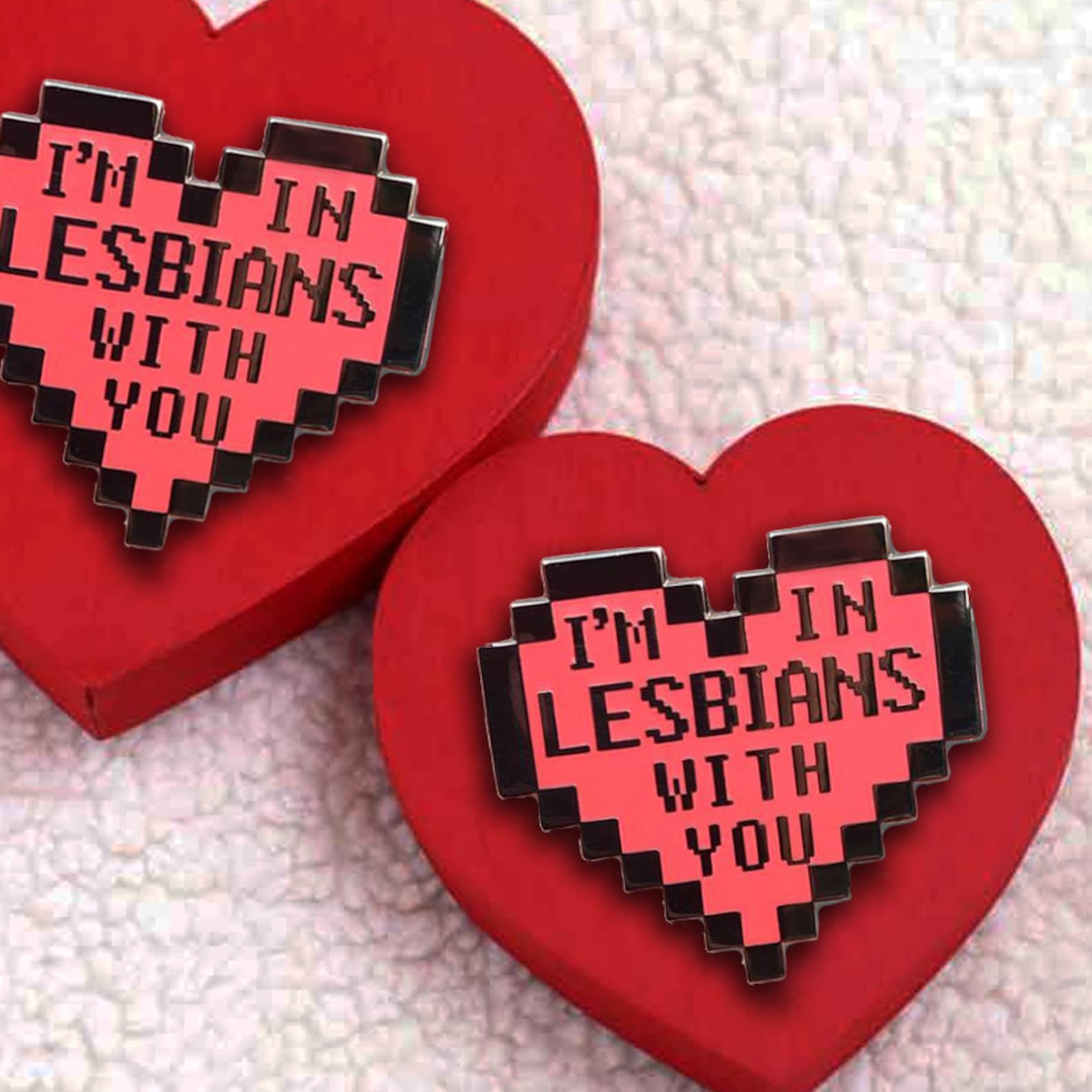 I'm in Lesbians With You Hard Enamel Pin - Etsy
