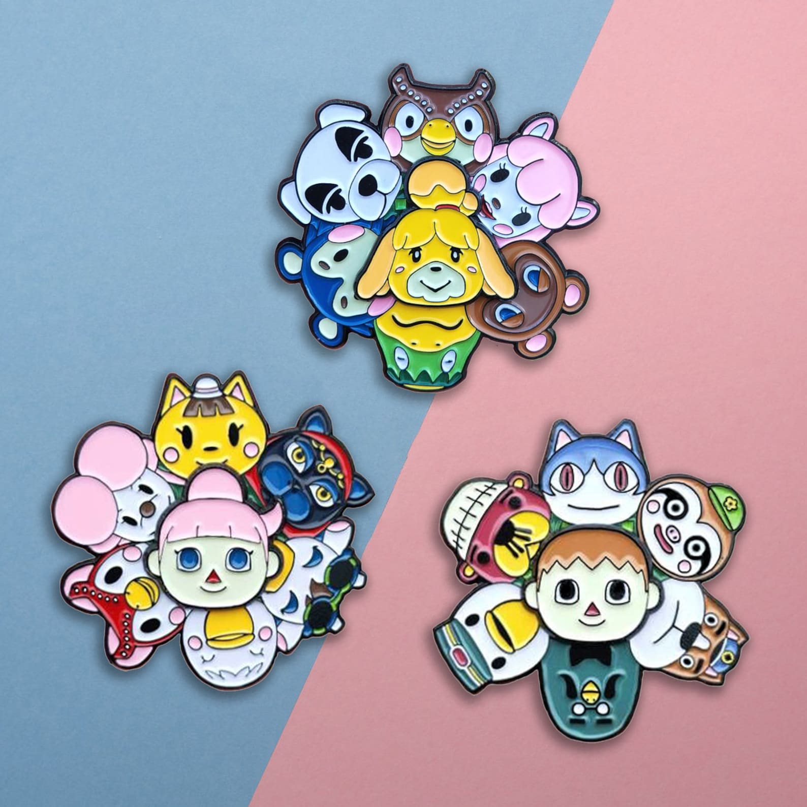 Animal Crossing Spinning Enamel Pin Set Etsy