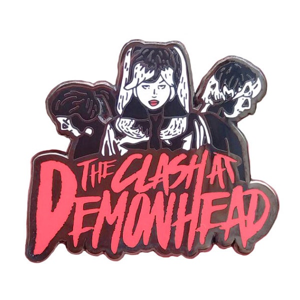 El choque en demonhead duro esmalte banda pin