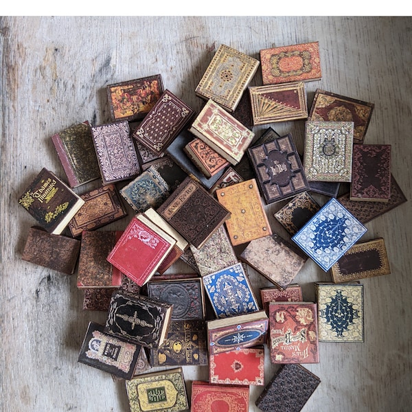 Miniature Library - Etsy