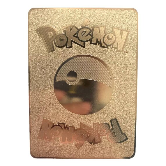 Pokemon Gold METAL Custom Card: I Choose You Pikachu & Eevee! An