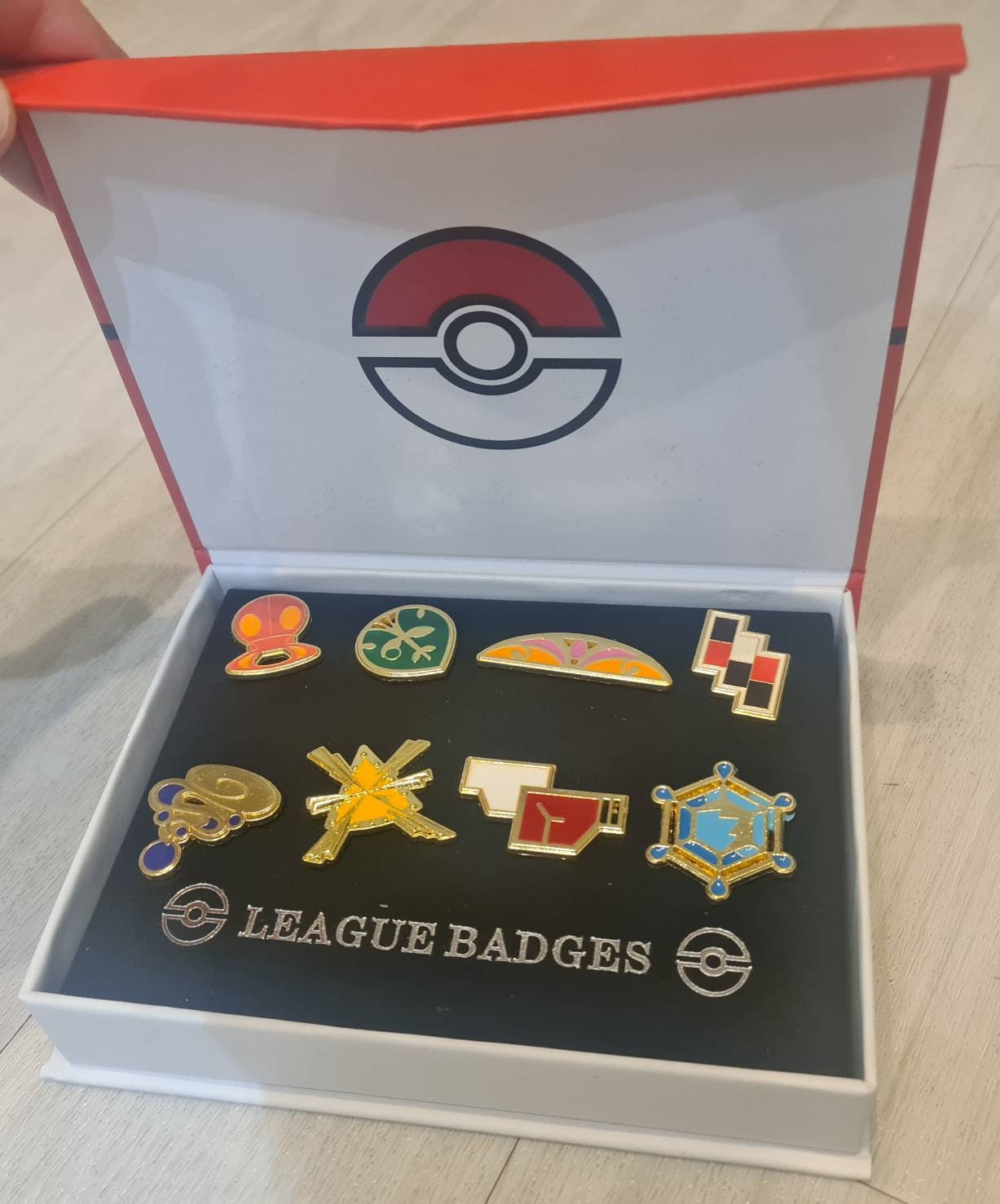 Pokemon League Gym Badge Brooch Sets Kalos 8pcs Pins Only
