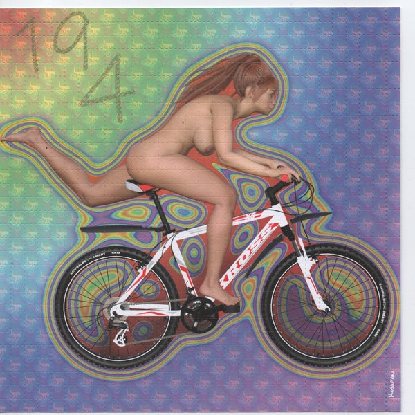 Original Blotter Art double sided sheet Naked Tripper by Kosapan LE of 50