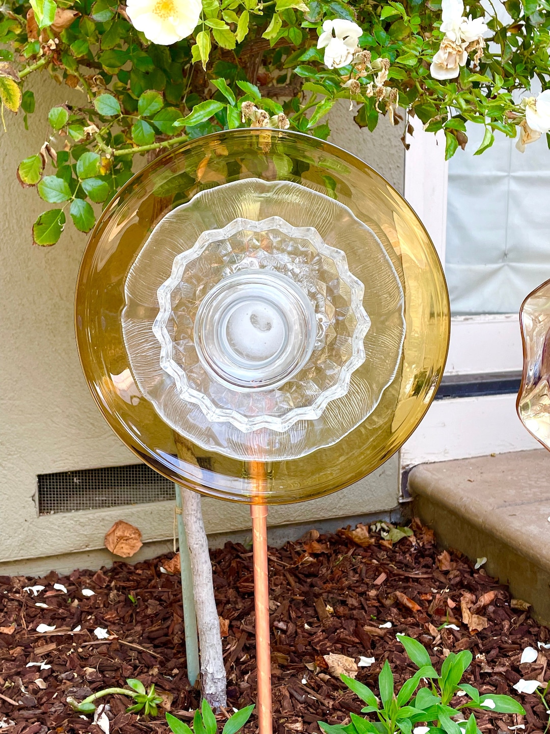 Glass Garden Ornament Etsy